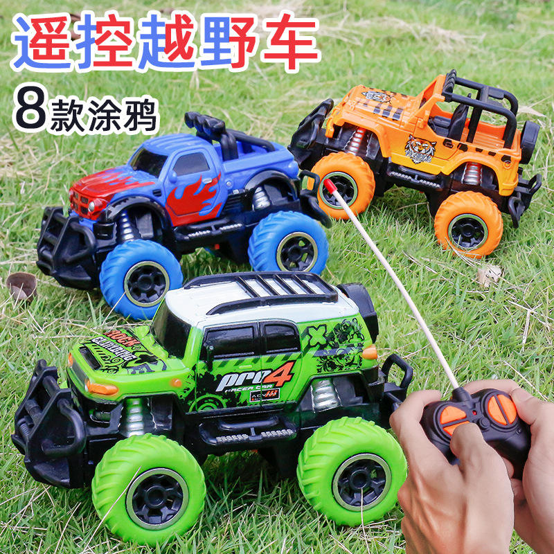 Al por mayor 1/43 Control remoto inalámbrico de cuatro vías Mini Graffiti Off Road Climbing Racing Car - Imagen 5