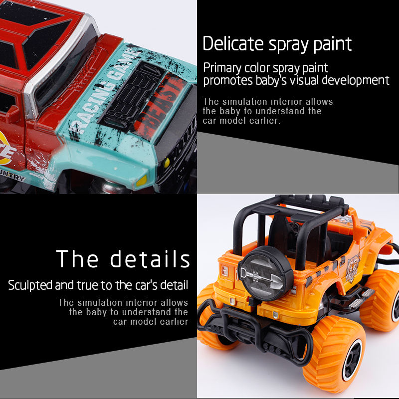 Al por mayor 1/43 Control remoto inalámbrico de cuatro vías Mini Graffiti Off Road Climbing Racing Car - Imagen 6