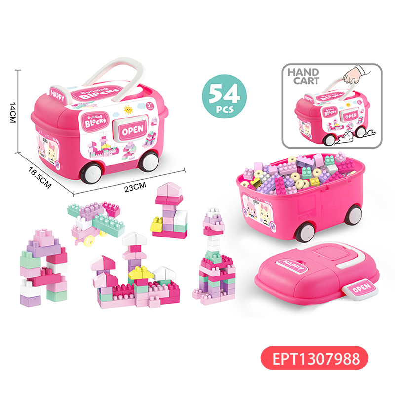 Small Particle Block Trolley 100Pcs Educational Children 2025 Building Blocks Sets Toys for Kids Baby - Image 3