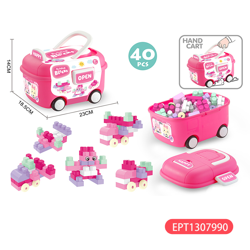 Small Particle Block Trolley 100Pcs Educational Children 2025 Building Blocks Sets Toys for Kids Baby - Image 5