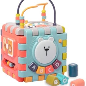Early Educational Six-Sided Box Baby Polyhedron Cognition Development Play Toy