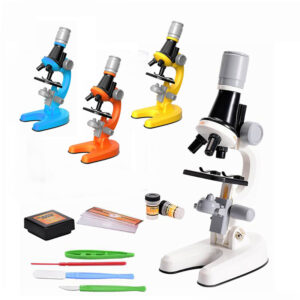 High Quality White Microscope Kids Fun Set Science Kit for Kid Bservation