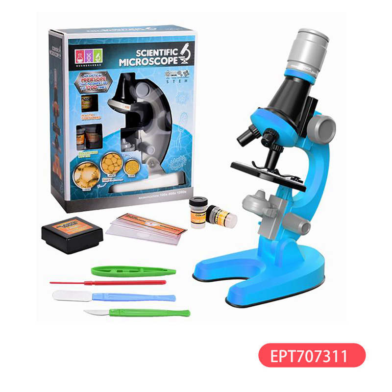 High Quality White Microscope Kids Fun Set Science Kit for Kid Bservation - Bild 3