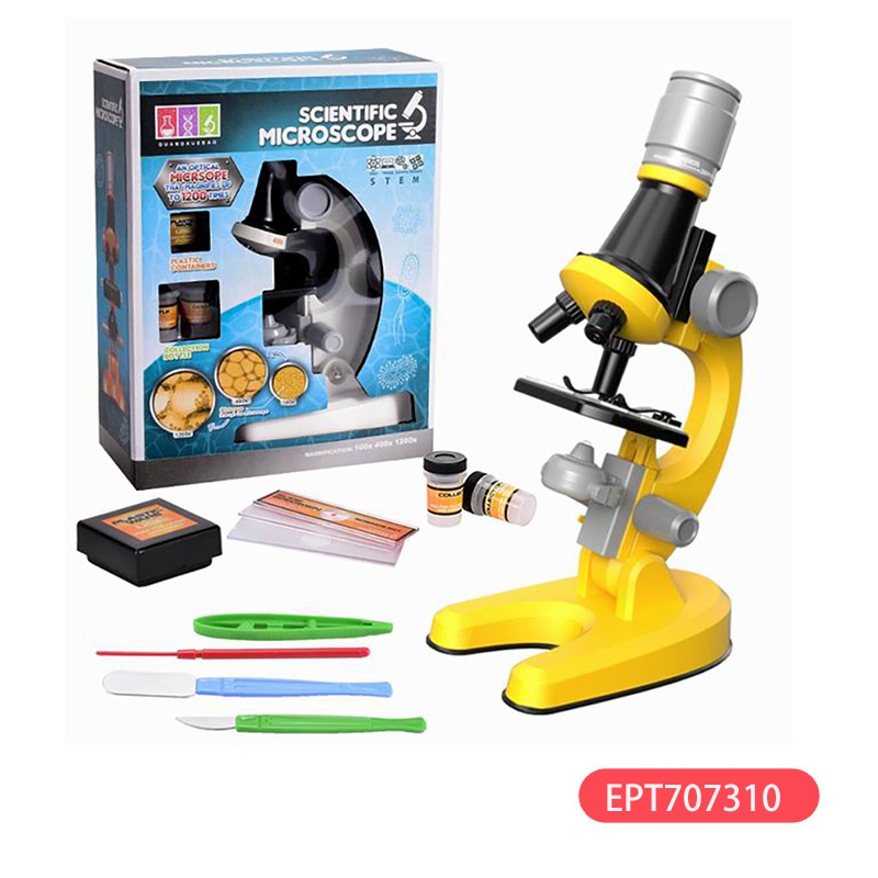 High Quality White Microscope Kids Fun Set Science Kit for Kid Bservation - Bild 4