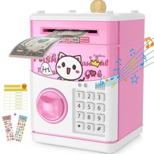 Top Quality Electronic Safe Big Saving Box Money Piggy Bank Money Safe Box Electronic Atm Piggy Bank for Kids Money Boxes