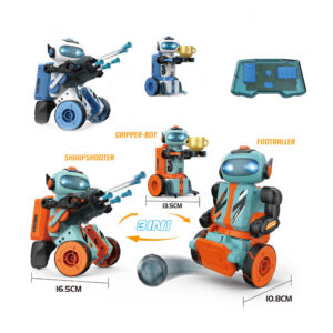 2.4G 3-In-1Rc Intelligent Assembly Programming Machine Programable Toy Educational Stem Program Robot Toys for Kids