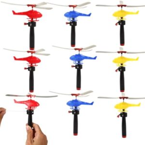 Wholesale Children Handle Cable Power Helicopter Cable Helicopter Outdoor Bamboo Dragonfly Small Plane Toy