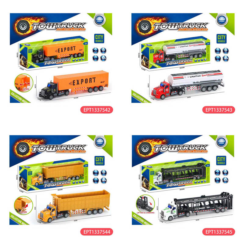 Alloy Pull Back Container Friction Truck Cars Toy Car - Bild 6