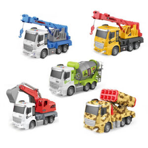 1:14 Transport Inertia Light Music Car Truck Toy Transportation Set Toys Engineering Carrier Vehicle for Kids
