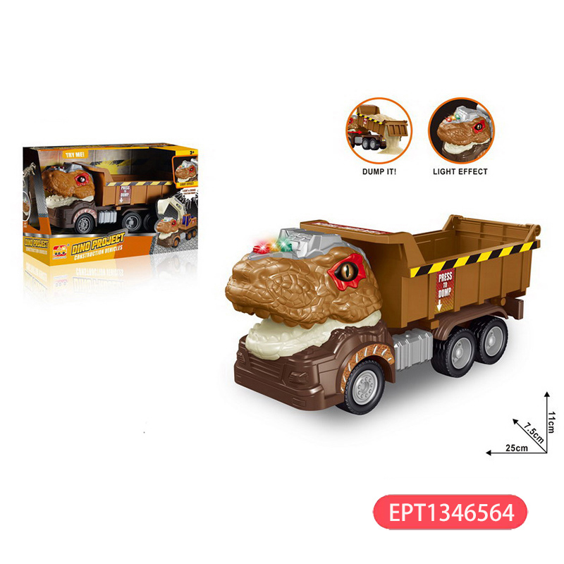 Tyrannosaurus Rex Light Sound Dump Truck Dinosaur Car Toy Lighting With and Music - Bild 2