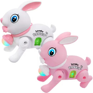 New Electric Leash Bunny Glowing Music Walking Children's Toy Electric Lighting Concert Cute Rabbits