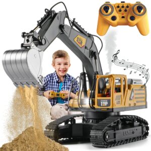14 Channel Remote Control Engineering Vehicle 2.4G Alloy Excavator Toy