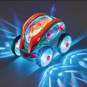 Hot Selling Children Stunt 360 Degree Rotatable Four Wheel Electric with Music Vehicle Car Toys for Kids