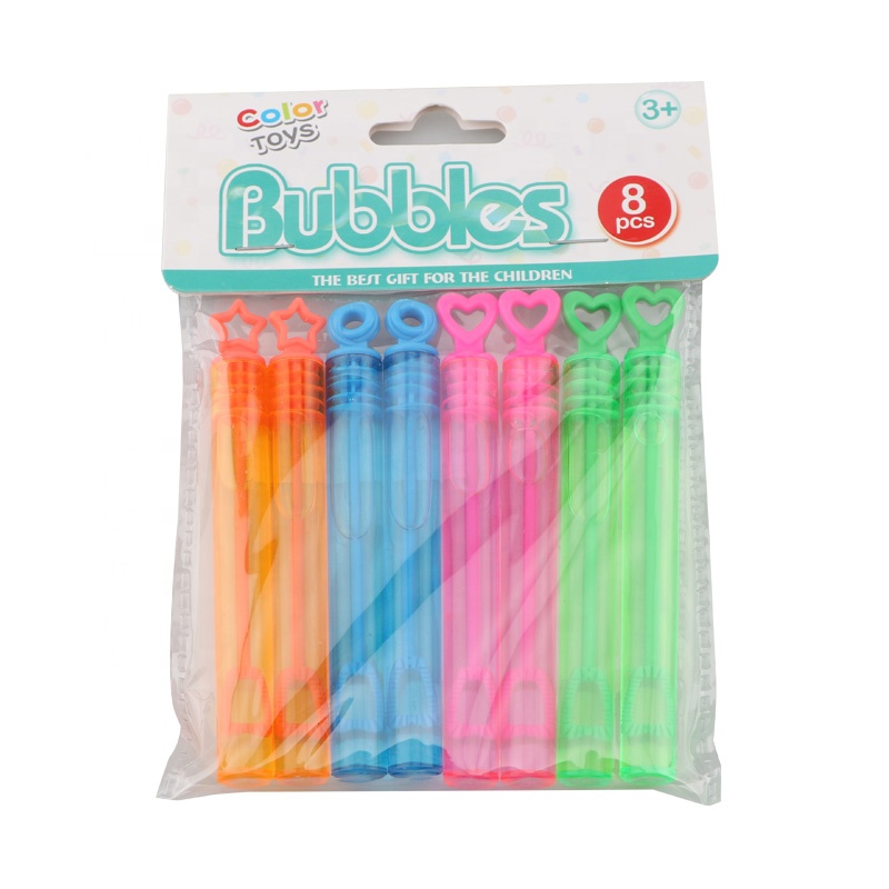 Five-Pointed Star Small Test 8Pcs Tube Blowing Mini Wands Wholesale Toys Wedding Set Soap Plastic Toy Bubbles Wand for Kids - Bild 3