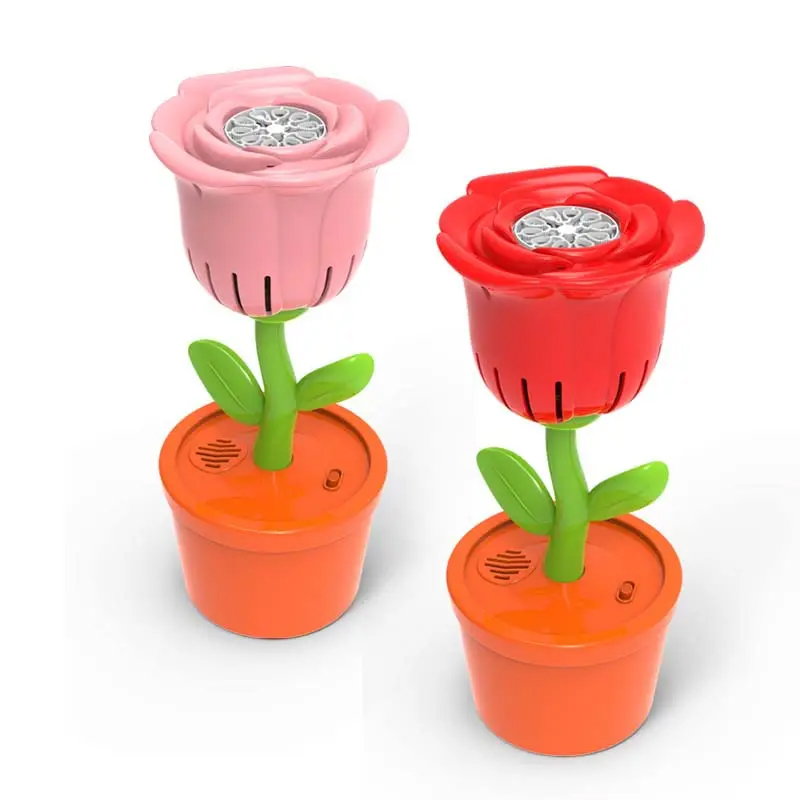 Sommer Bestseller elektrische Ton und Licht Rose Blase Maschine Spielzeug Blume Blasen machen Outdoor Kinder für Haus Hinterhof - Bild 2