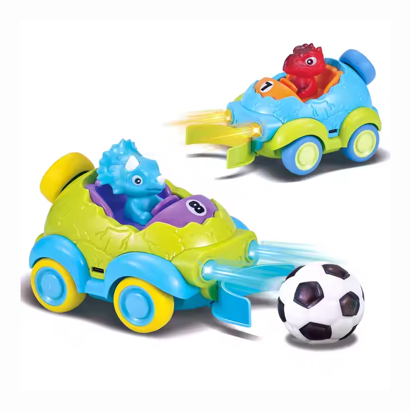 Light Music Tyrannosaurus Rex Triceratops Remote Control Parent-Child Double Competitive 2.4g Cartoon Dinosaur Car Toys