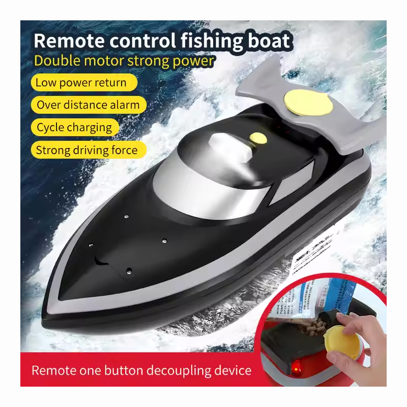 4Ch Remote Control 7km/h Small Fish Boat Rc Double Motor Nesting Fishing Boats Toys for Adult - Imagem 4