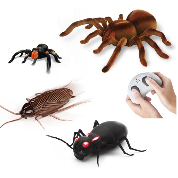 Infrared Remote Control Ant Insect Toy with Light Made of Durable Plastic Operates on Electric Power