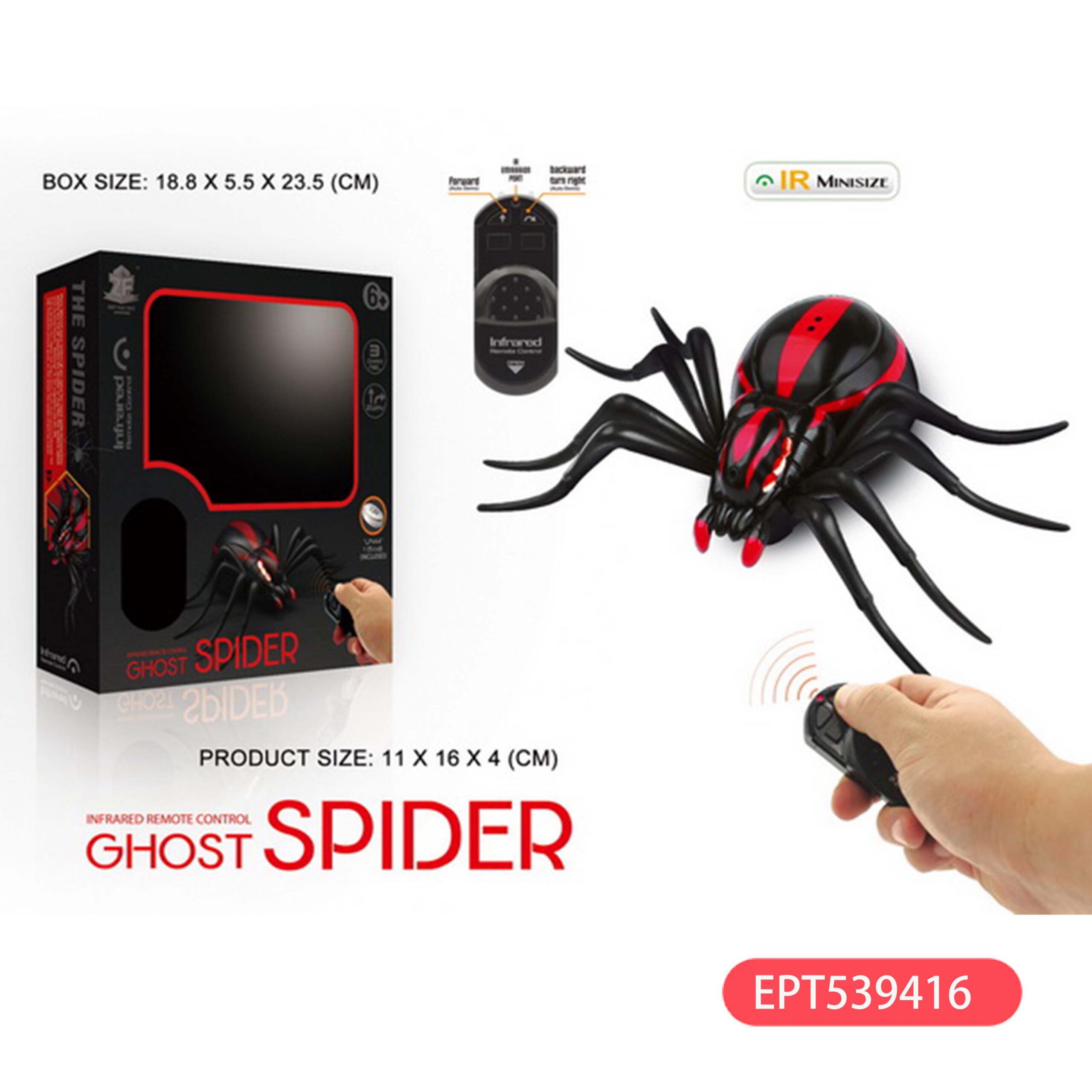 Infrared Remote Control Ant Insect Toy with Light Made of Durable Plastic Operates on Electric Power - Image 2
