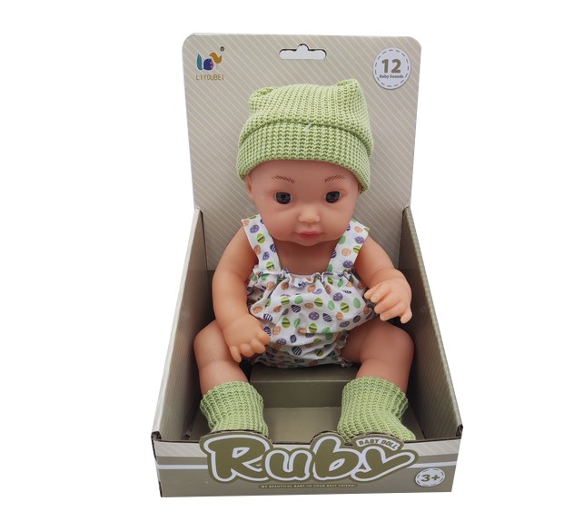 12 Bonecas reborn de silicone para bebê molhado e bebida com polegadas 12 Sons