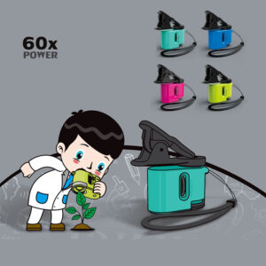 12Uds Mini Kits de vástago de microscopio portátil 60x-120x batería de botón juegos educativos de bolsillo Juguetes de plástico para niños