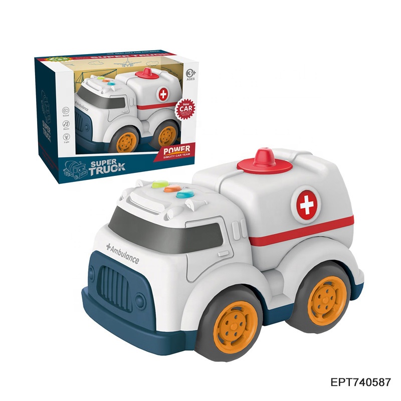 Toys Electric City Sanitation Series Green Freewheel Garbage Truck Car Toys for Boys with Light and Music - Bild 2