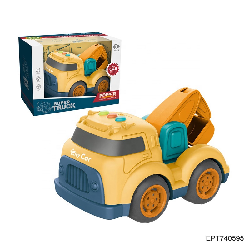 Toys Electric City Sanitation Series Green Freewheel Garbage Truck Car Toys for Boys with Light and Music - Bild 6
