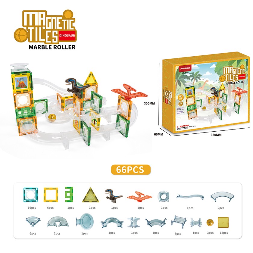 6.5Cm Bloques De Construcción Magnéticos Juguetes Juego De Azulejos Magnéticos 66 Piezas | Precio de fábrica de juguetes de China | Lulufamilia