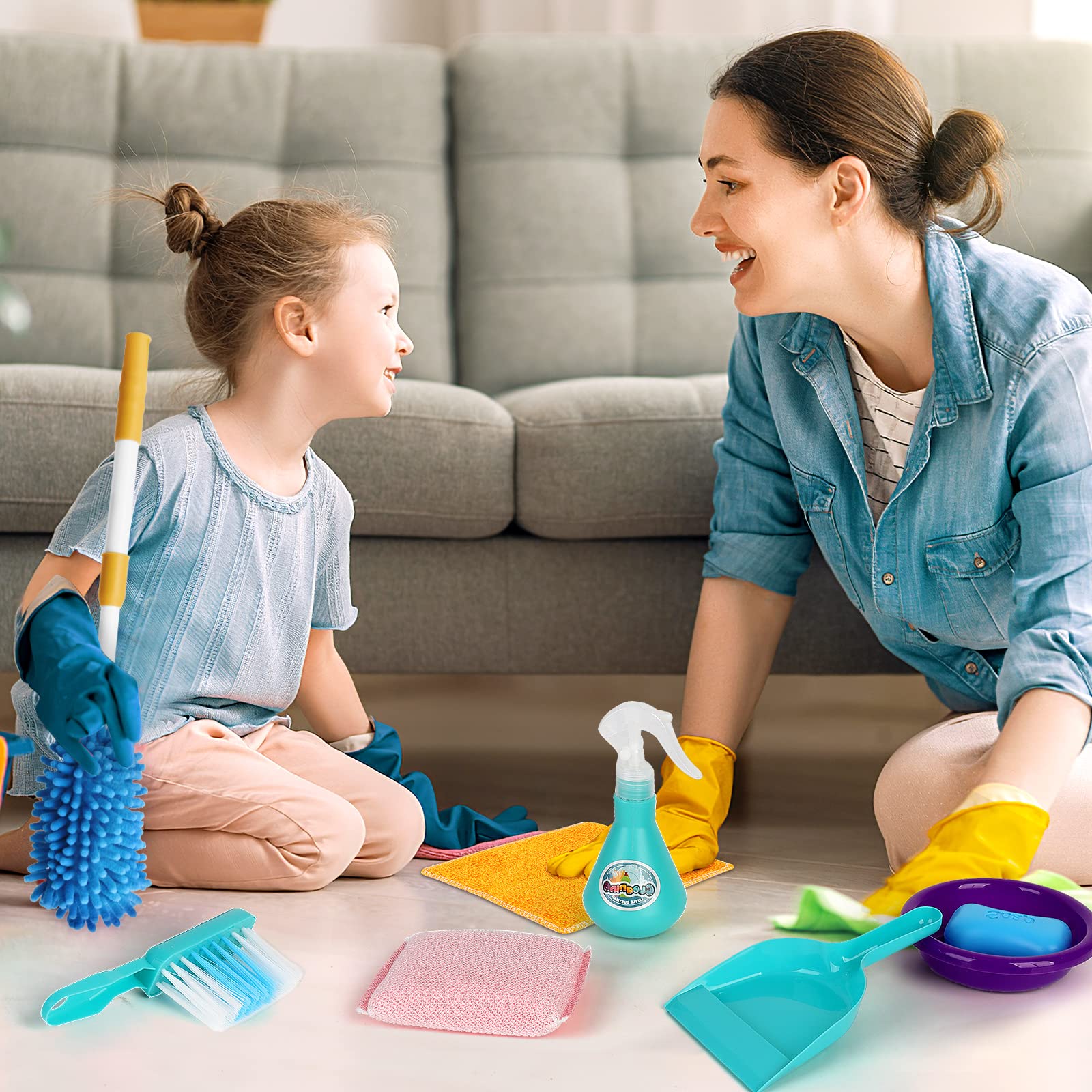 EPT Educational Kids House Cleaning Play Set Clean Tool Toy Plastic Children Tool Pretend Play Cleaning Set - Bild 4