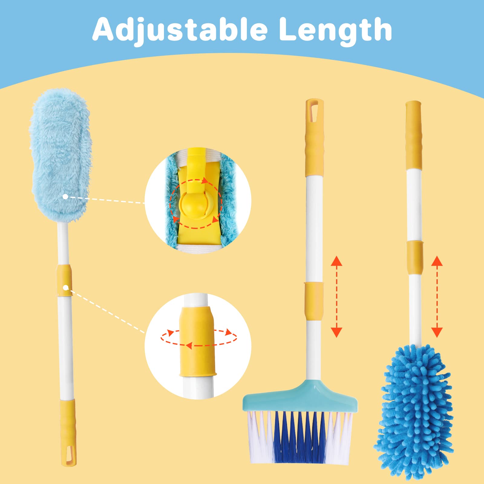 EPT Educational Kids House Cleaning Play Set Clean Tool Toy Plastic Children Tool Pretend Play Cleaning Set - Bild 2