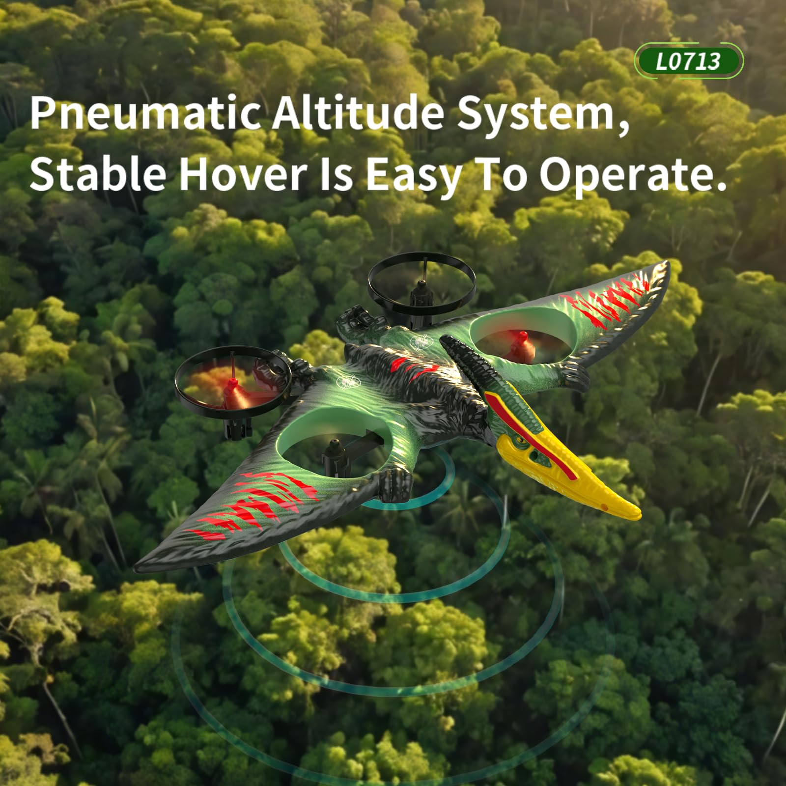 2.4G RC Induktion Pterodaktylus Netflix Spielzeug Quadcopter Starrflügel Flyer Spielzeug Flugsaurier Ferngesteuertes Flugzeugspielzeug - Bild 5