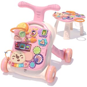 Multifunctional Baby Learning Walker Infant Push Stroller Car Activity Center 3 in 1 Baby Walker