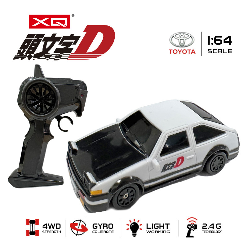 Inicial D 2.4G 1:64 Toyota AE86 Control remoto Mini coche de carreras de juguete