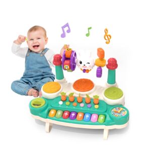 20-in-1 Musical Kaninchen Klavier Spielzeug Früherziehung Instrument Kunststoff Tier Sound Elektronische Klavier Spielzeug