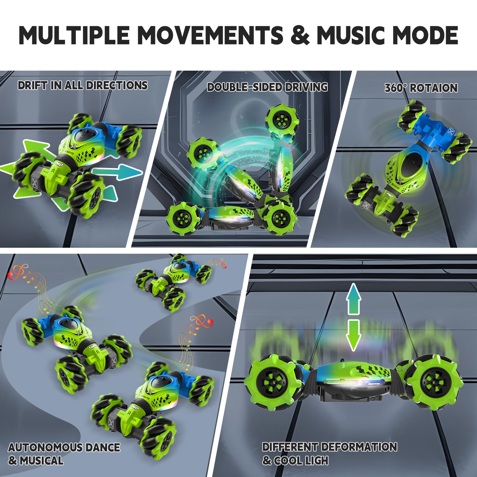 4wd Remote Control Car Toys Sensor Vehicle Stunt Crawler Drift Remote Watch Control Rc Car for Adults with High Speed - Bild 5