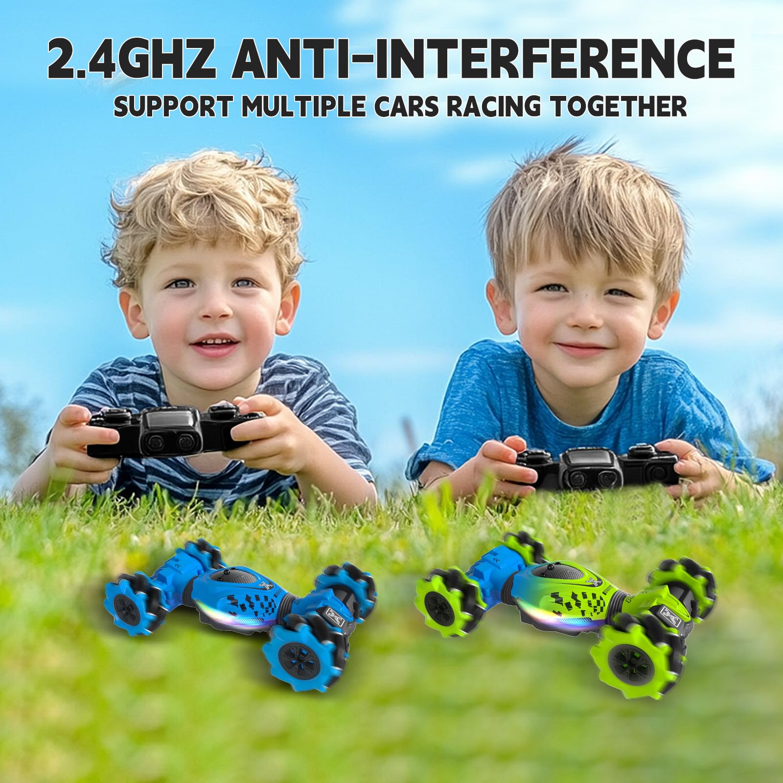 4wd Remote Control Car Toys Sensor Vehicle Stunt Crawler Drift Remote Watch Control Rc Car for Adults with High Speed - Bild 4
