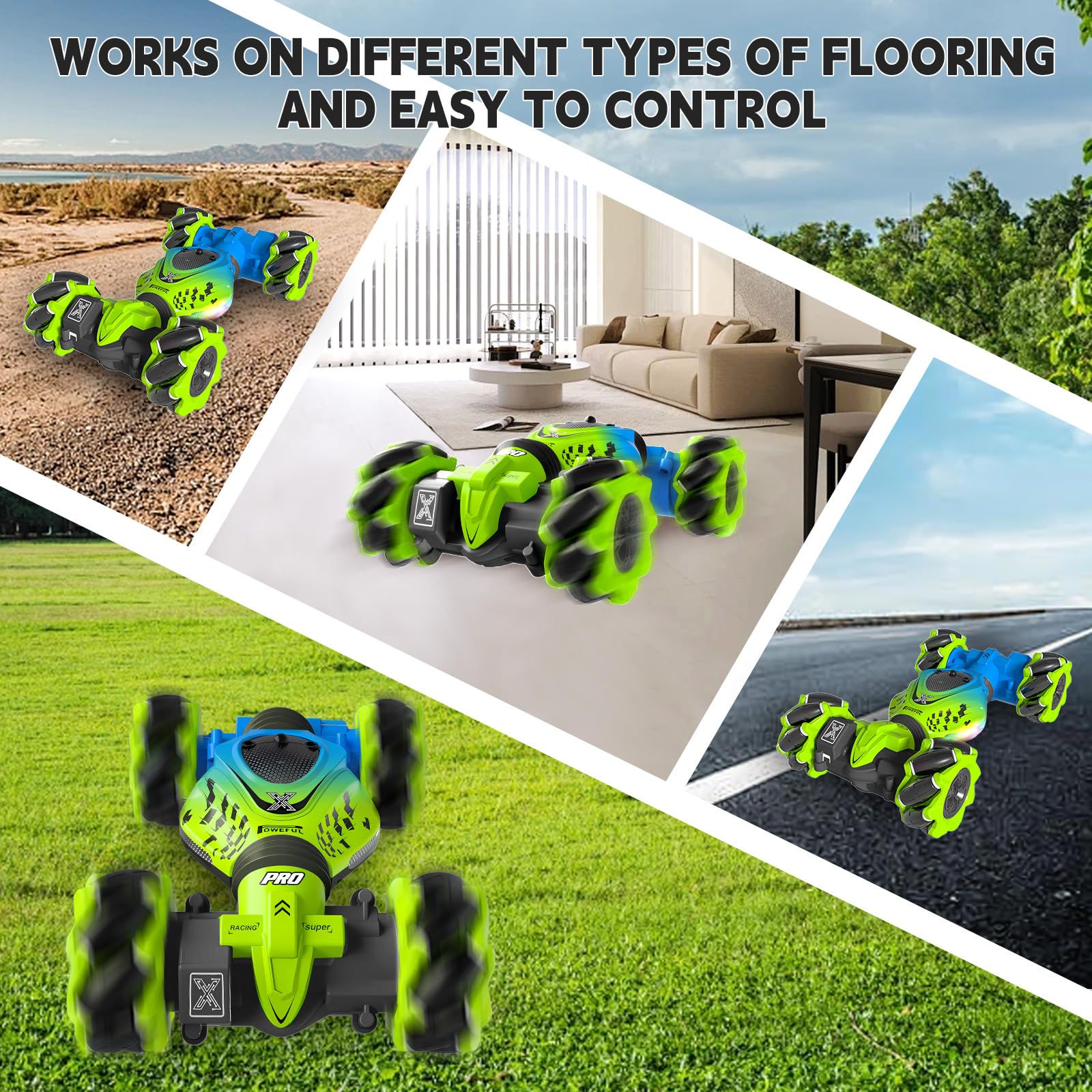 4wd Remote Control Car Toys Sensor Vehicle Stunt Crawler Drift Remote Watch Control Rc Car for Adults with High Speed - Bild 3