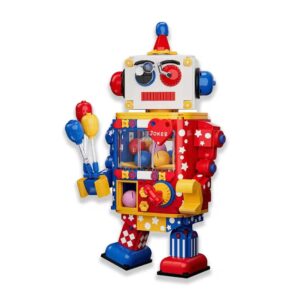 Modèle de dessin animé de déformation funky assembler un jouet de bloc de construction du robot pour l'apprentissage de l'ingénierie des enfants