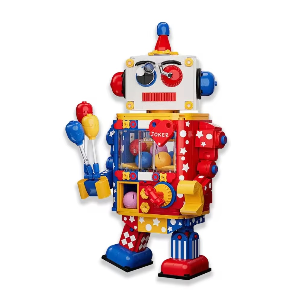 Modèle de dessin animé de déformation funky assembler un jouet de bloc de construction du robot pour l'apprentissage de l'ingénierie des enfants