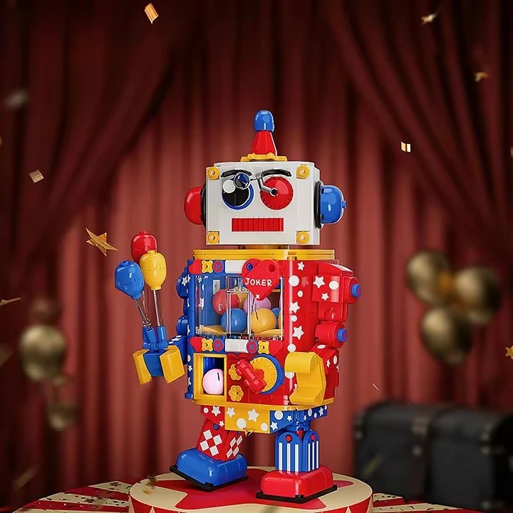 Modèle de dessin animé de déformation funky assembler un jouet de bloc de construction du robot pour l'apprentissage de l'ingénierie des enfants - Image 6