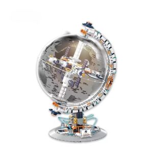 Série aérospatiale Breaking Dawn, Globe Transparent sur le thème de l'espace, bloc de construction créatif, jouet de construction pour enfants, coffrets emballés