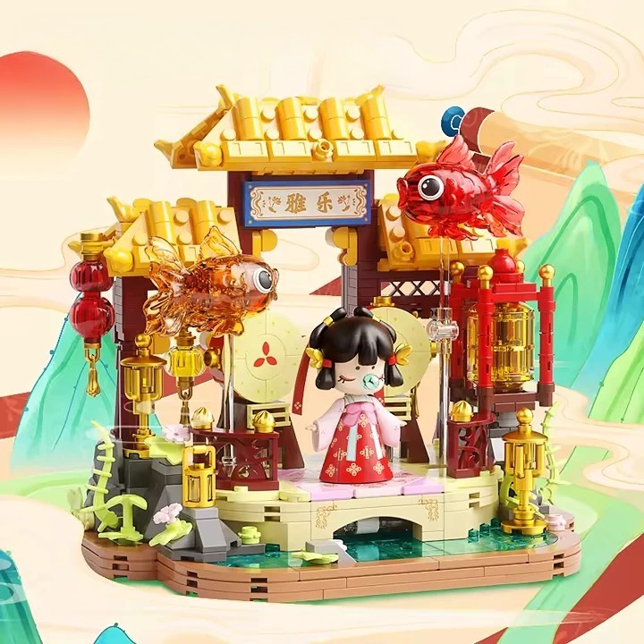 Unisex ABS Plastic Educational Baby Chinese Style Building Block Set Toy Model Birthday Gift Packaged in Box - Bild 5