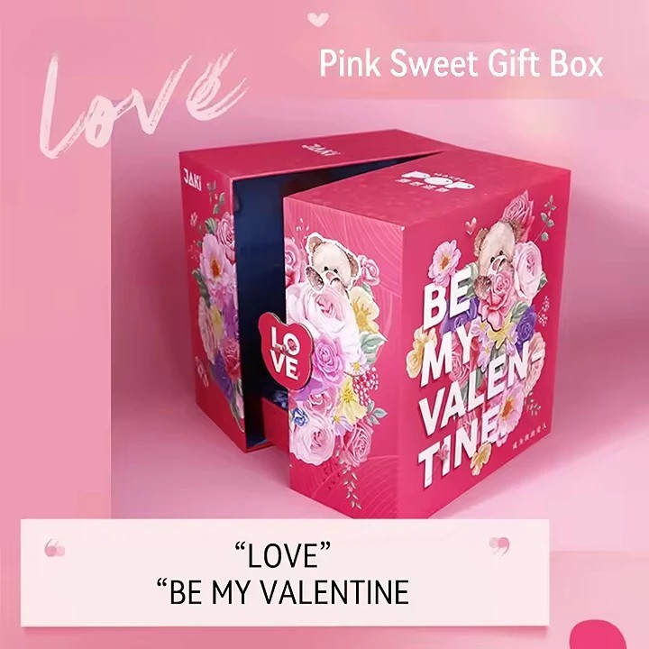 Cute Pink Bear With Rose Building Block Sets DIY Model Toy for Women on Valentine's Day Box Packed Construction Toy Girls - Image 2