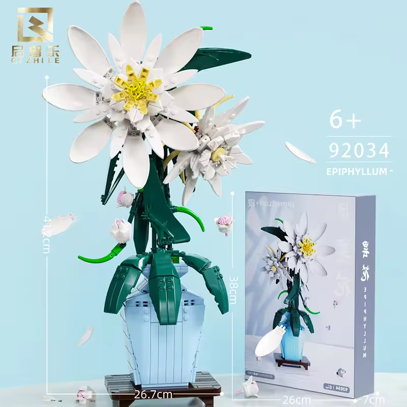 Fabrik Kunststoff Blumenstrauß Bausteine Ziegel Set Custom OEM ODM Heimdekoration und Spielzeug für Kinder - Bild 5