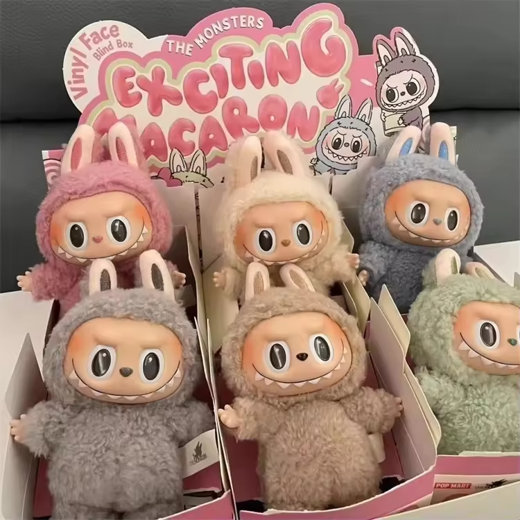 Pop Mart V3 – boîte aveugle, poupées, 6 pièces, figurines en peluche en vinyle, ensemble Labubu, vente en gros - Image 5