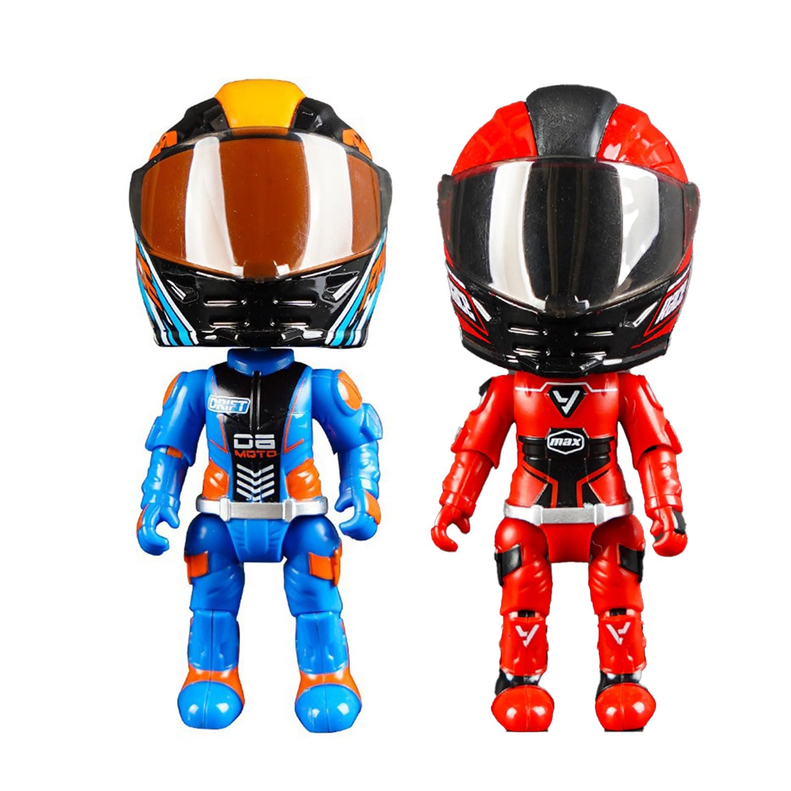 Diecast Toys Plastic Transforming Racing Drivers Toys Motorcycle Rider Figures for Kids - Bild 2