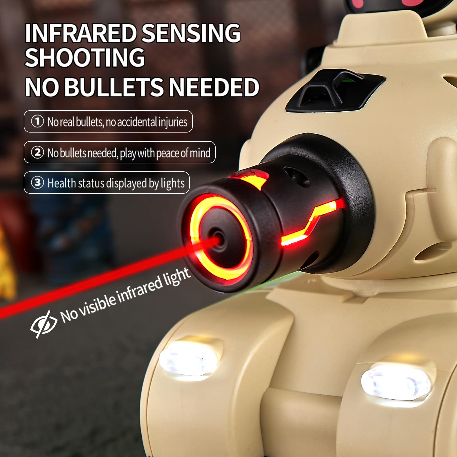 2 Pack Cute Cartoon Remote Control Rc Battle Tanks with Laser Tag Hobby RC Battle Tanks - Bild 8