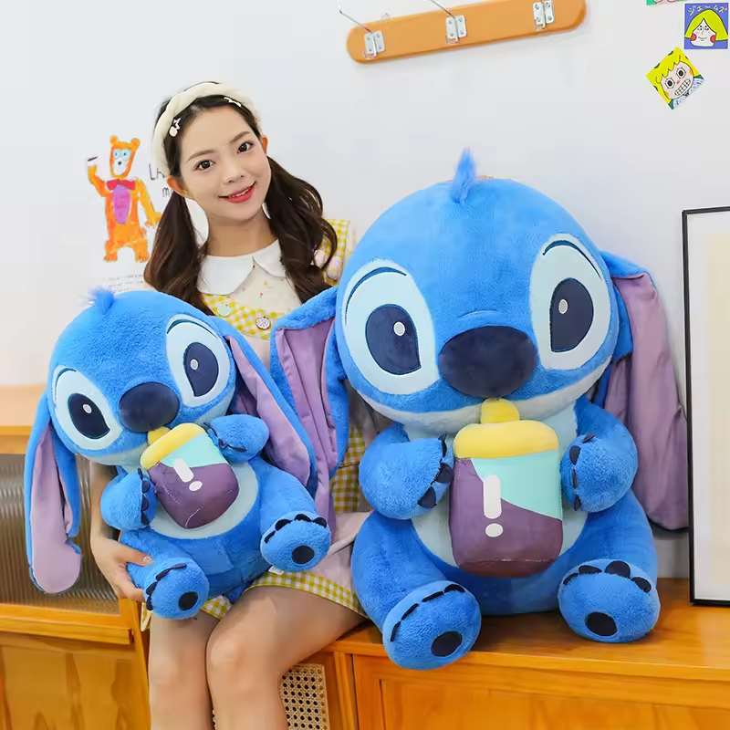 New Stitch Plush Toy Bottle Stitch Doll Large Doll Pillow Children's Birthday Gift Stuffed Plush Toys - Imagem 4