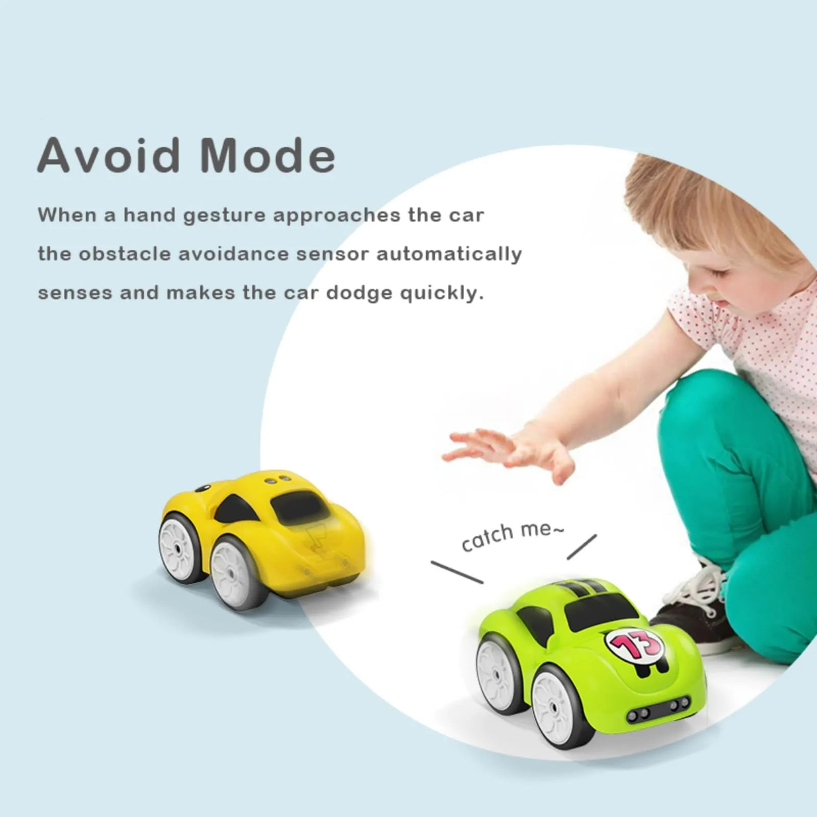 Remote Control Magic Induction Cartoon Car with Intelligent Gesture Sensing Mini Electric Vehicle Rc Car Toy - Imagen 3