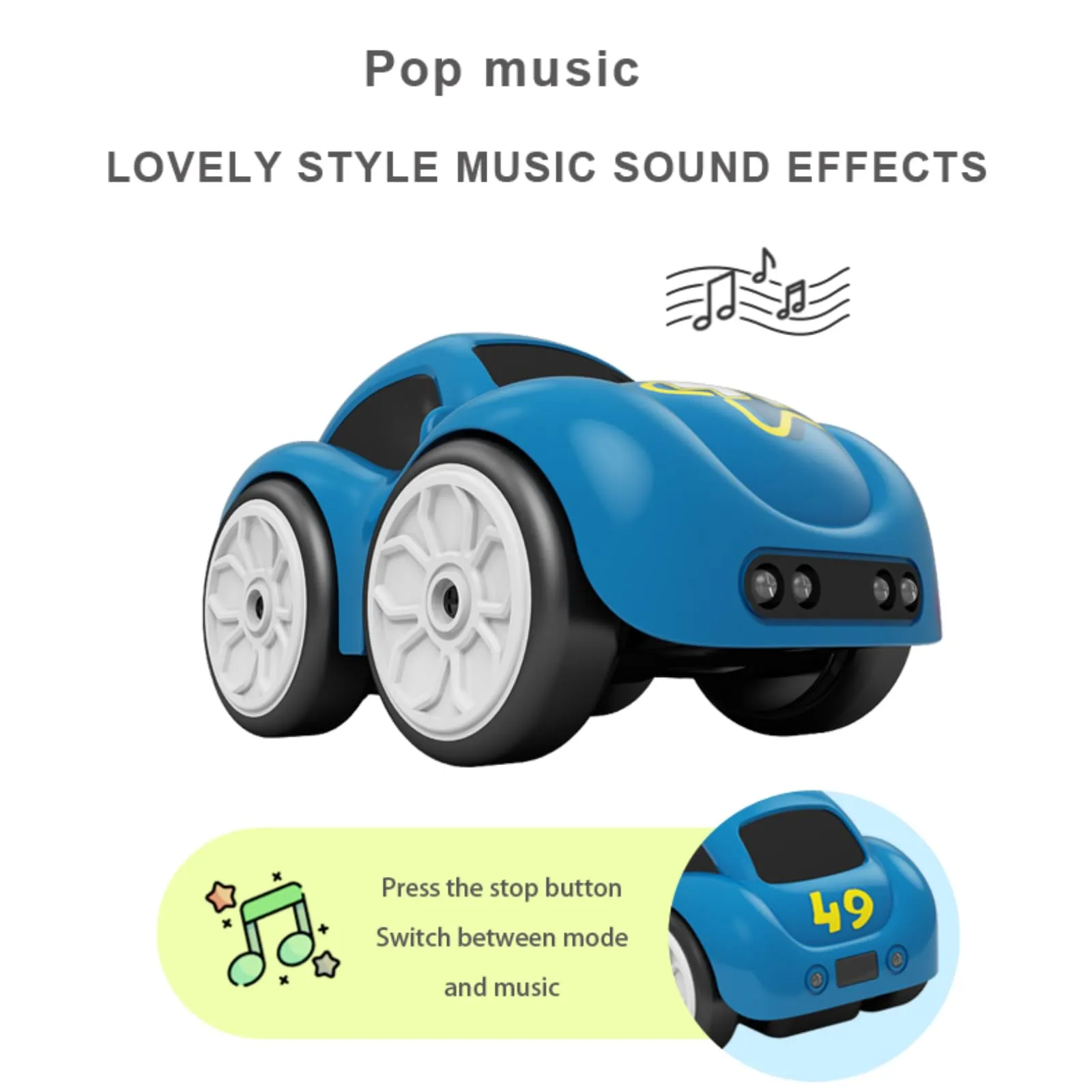 Remote Control Magic Induction Cartoon Car with Intelligent Gesture Sensing Mini Electric Vehicle Rc Car Toy - Imagen 7